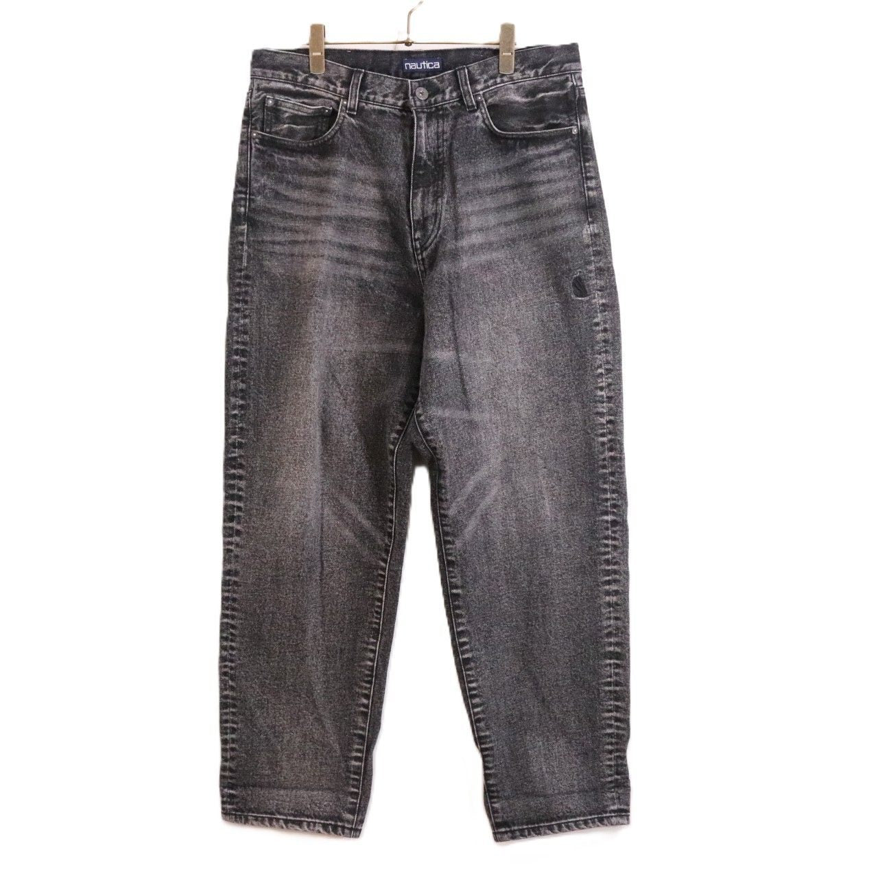 NAUTICA(ノーティカ) Wide Tapered Denim Pants Black