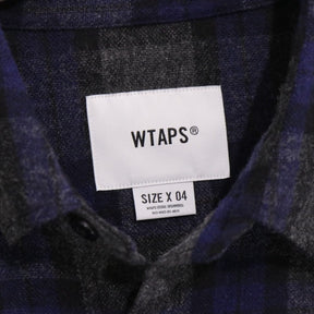 WTAPS 25AW | Check Shirt "Blue×Gray" (252TQDT-SHM03)