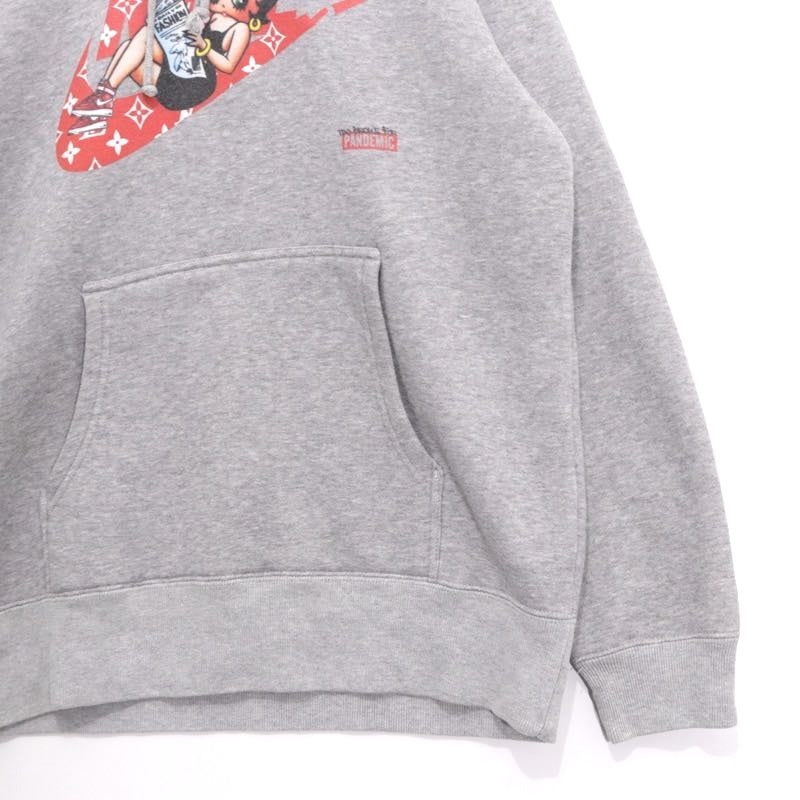 PANDEMIC 17AW | KICKS B Hoody MB × FORCE1 "Grey"