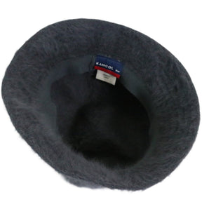 90s 00s KANGOL(カンゴール) アンゴラファー ハット ブルーロゴ