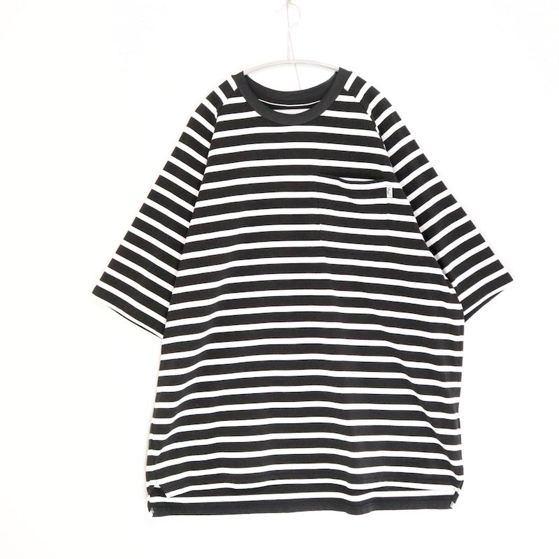 CMF OUTDOOR GARMENT 24FW | BORDER TEE H/S "White/Black" (CMF2402-C12)