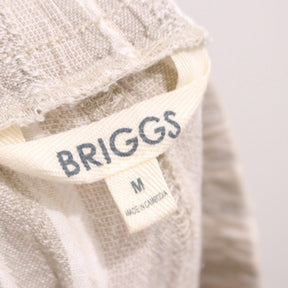 BRIGGS | Wide Easy Pants "Grey Stripe/Linen Blend"