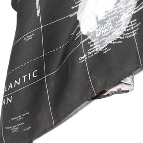 sacai 20SS | World Map Print Blouse "Black" (20-04987)