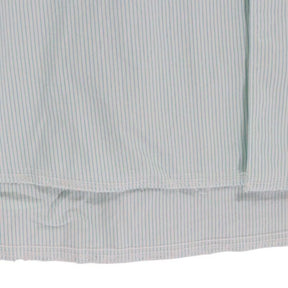 MACKDADDY | Open Collar Stripe Shirt "Green/White"