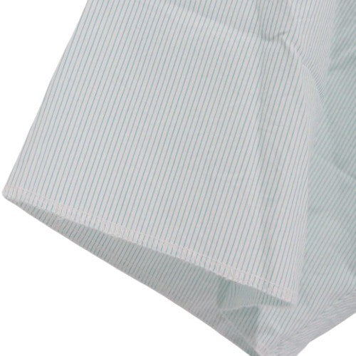 MACKDADDY | Open Collar Stripe Shirt "Green/White"