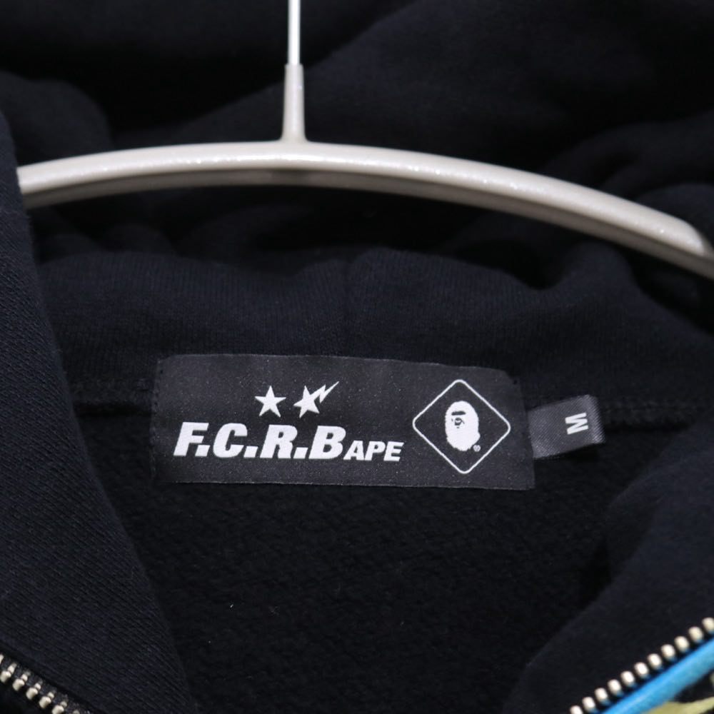 F.C.Real Bristol × A BATHING APE 19SS | SHARK FULL ZIP HOODIE "Black" (001ZPF231905X)