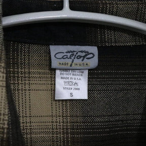 CATTLE-TOP | Ombre Check Shirt "Black/Brown" (USA Made)