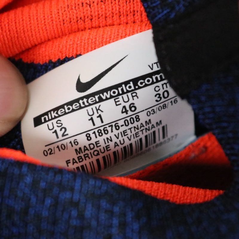 NIKE 16SS | LUNAREPIC FLYKNIT "Deep Royal Blue/Bright Mango" (818676-401)
