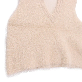 Discoat 24AW | 2WAY Feather Yarn Short Vest (DCZ10A2105A0007)