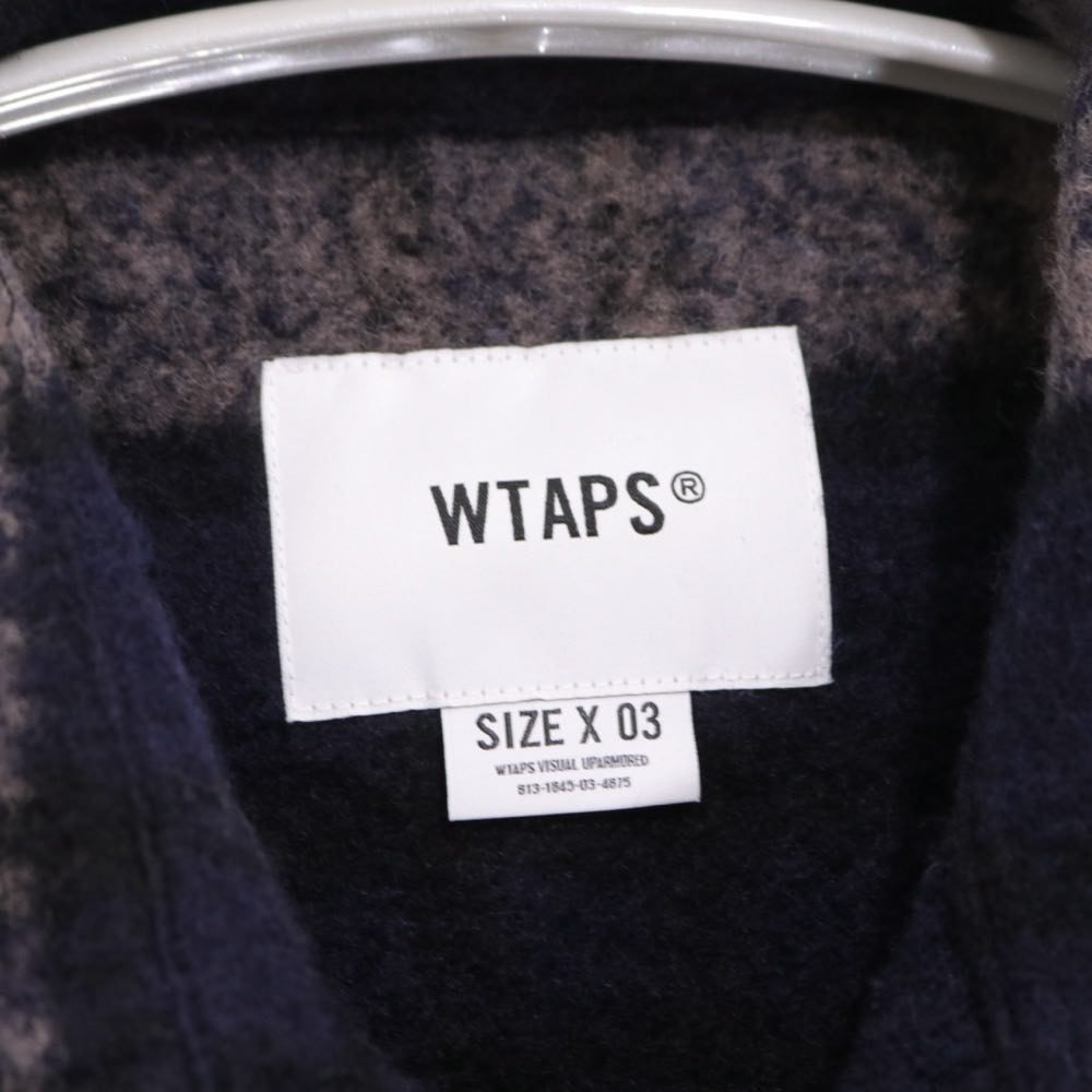WTAPS 25AW | TXT 02 / LS / WONY. TWEED. TEXTILE "Gray / Navy" (252TQDT-SHM04)