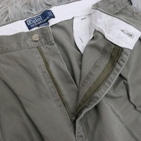 【中古A】90s 00s vintage Polo Ralph Lauren ポロラルフローレン W36 L30 メンズ チノパン ANDREW PANT アンドリューパンツ オリーブグレー 中古A 古着