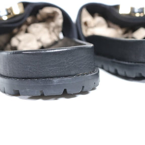 Sacai 20SS | Zebra-Print Calf Hair Belt Sandals (20-02292M)