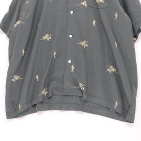 TOWN 25SS | COWBOY Open Collar Shirt "Dark Green" (25SS-SNTN-01)