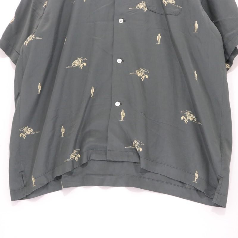 TOWN 25SS | COWBOY Open Collar Shirt "Dark Green" (25SS-SNTN-01)