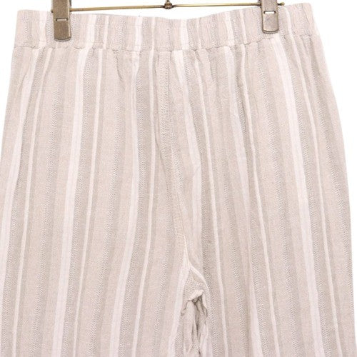 BRIGGS | Wide Easy Pants "Grey Stripe/Linen Blend"
