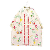 Eanbe × TUITACI 26ss | "Haikai Saru" (徘徊猿) Aloha Shirt "White" (TE-SH02)