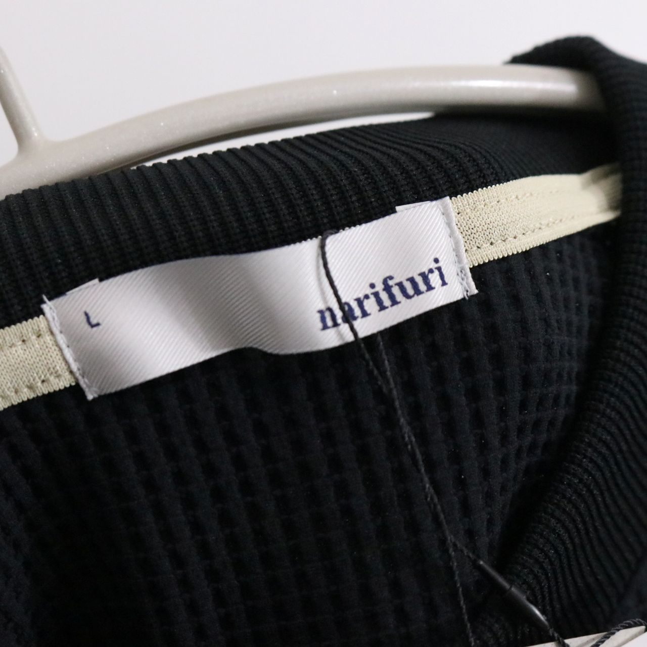 narifuri (ナリフリ)Multi Waffle Crew Neck Sweatshirt