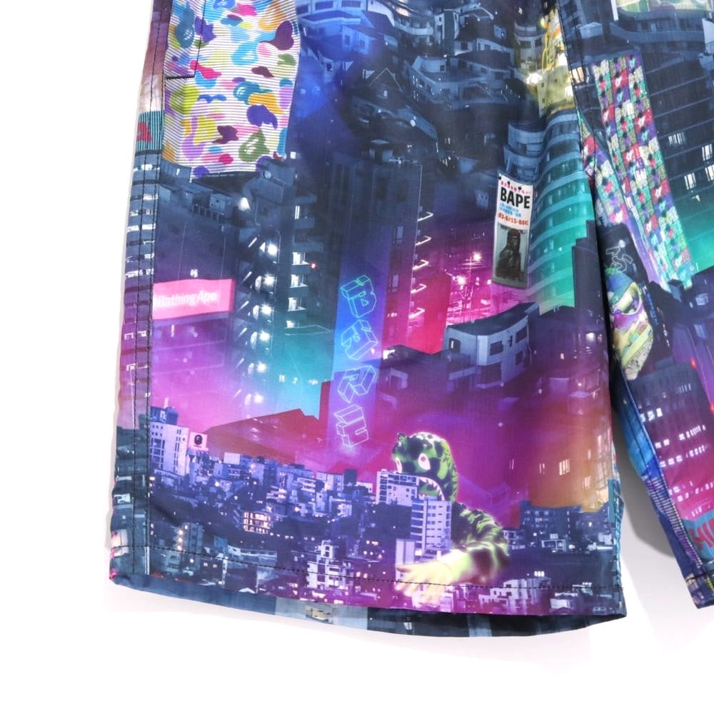 A BATHING APE 20SS | NEON TOKYO MULTI CAMO SWIM SHORTS (001SPG301023X)