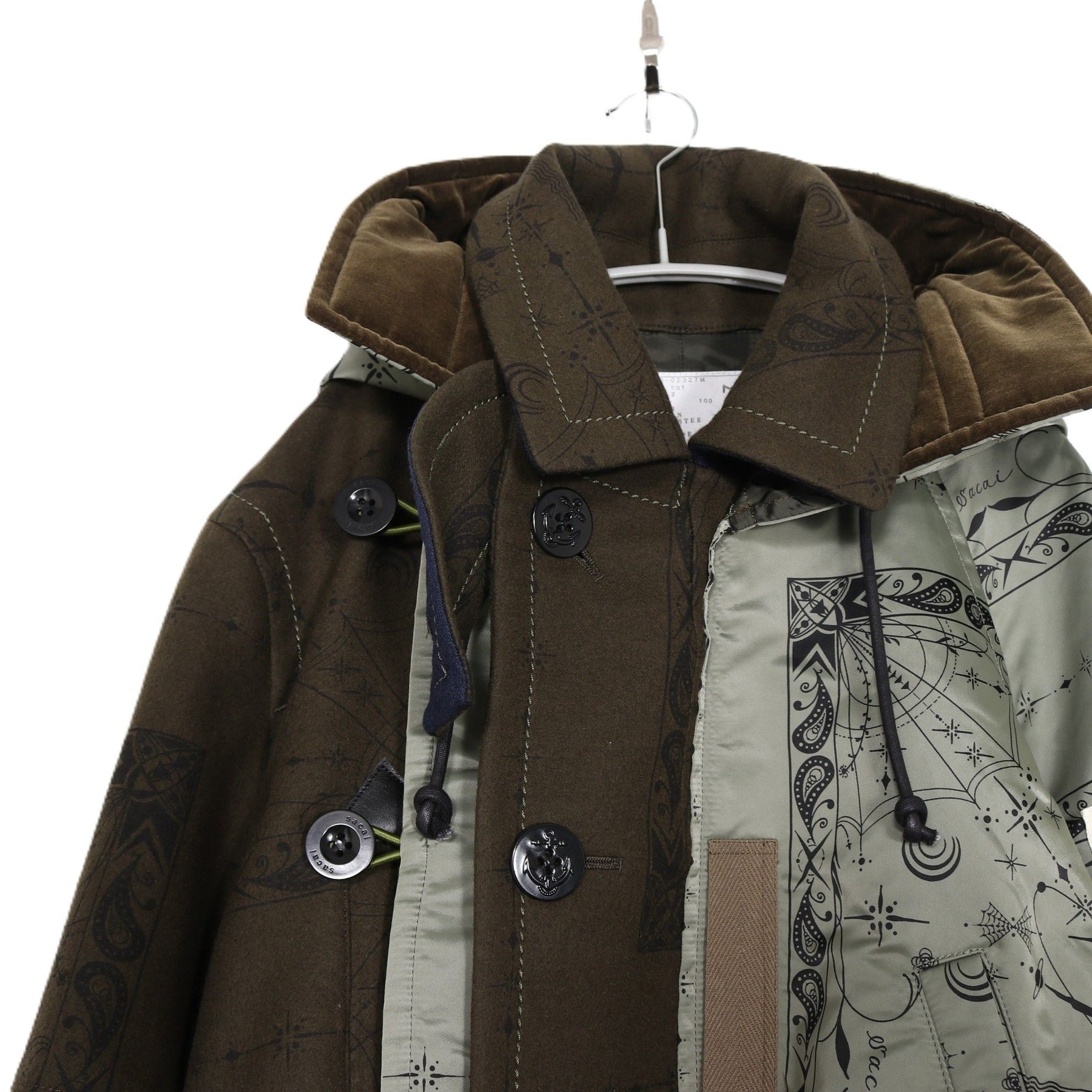 sacai(サカイ) 20AW Dr.Woo Bandana Print Coat