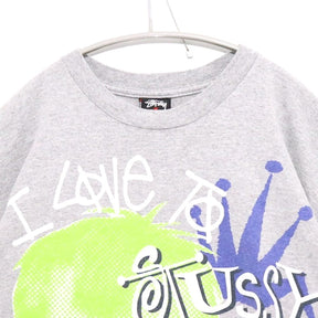 STUSSY 00s | "Rock My Gold" Kids Photo Tee "Grey" [Made in MEXICO]