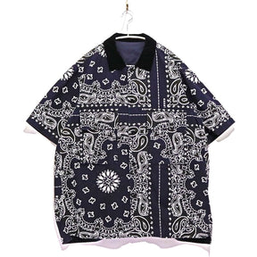 sacai 23SS | Bandana Print Shirt "Navy" (23-03153M)