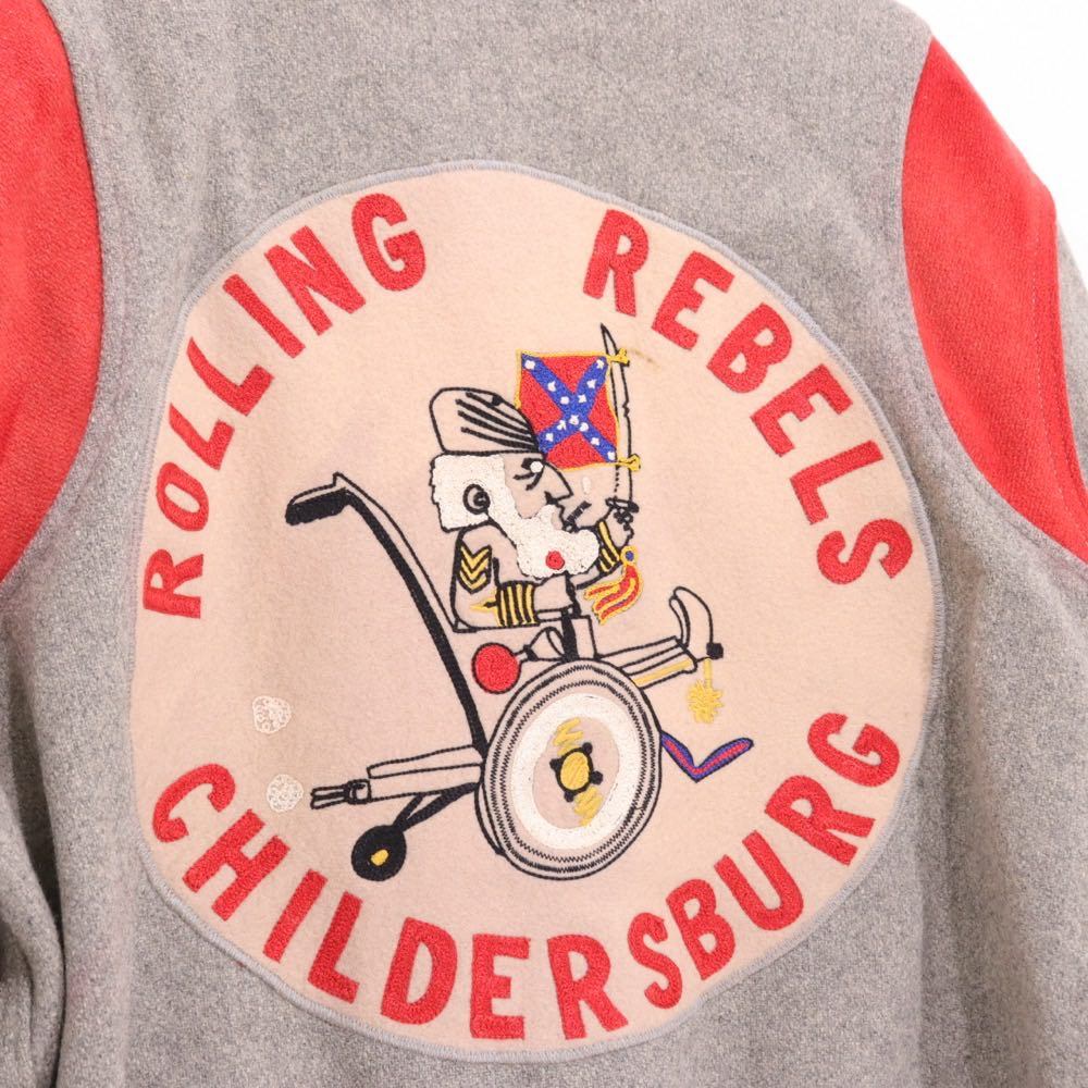 Gamemaster Marshall Clothing Mfg Co 60s | Vintage Award Jacket "Grey/Red" (Made in USA)