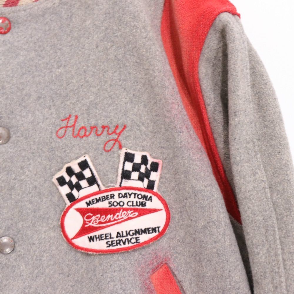 Gamemaster Marshall Clothing Mfg Co 60s | Vintage Award Jacket "Grey/Red" (Made in USA)