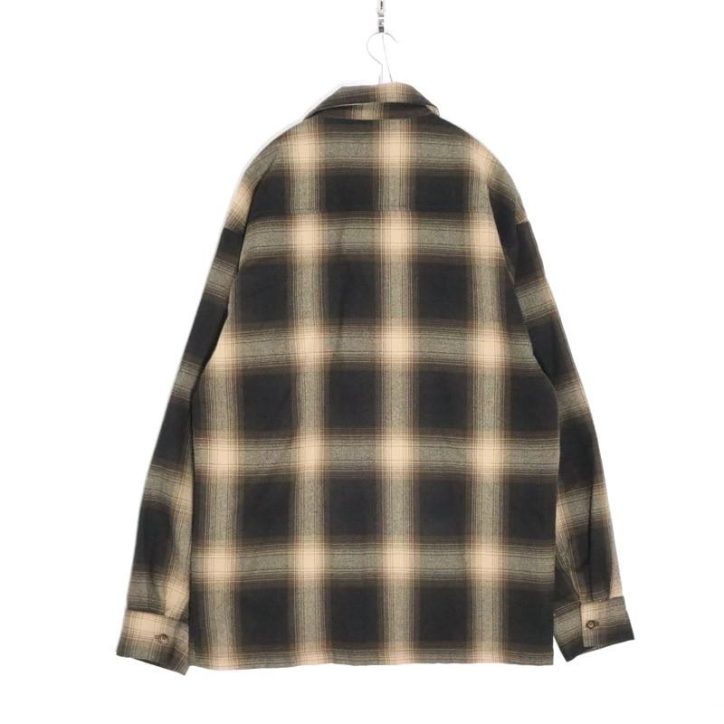 CATTLE-TOP | Ombre Check Shirt "Black/Brown" (USA Made)