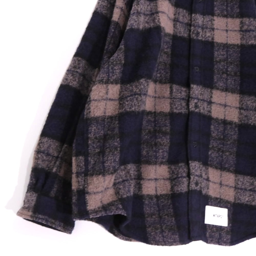 WTAPS 25AW | TXT 02 / LS / WONY. TWEED. TEXTILE "Gray / Navy" (252TQDT-SHM04)