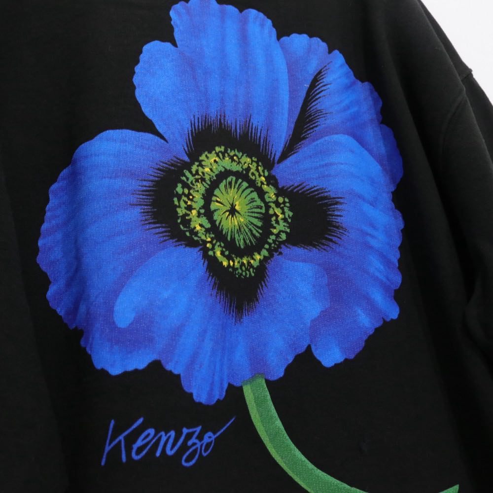 KENZO 22AW | Boke / Poppy Flower Print Sweatshirt "Blue / Navy" (FC65SW4254MF)