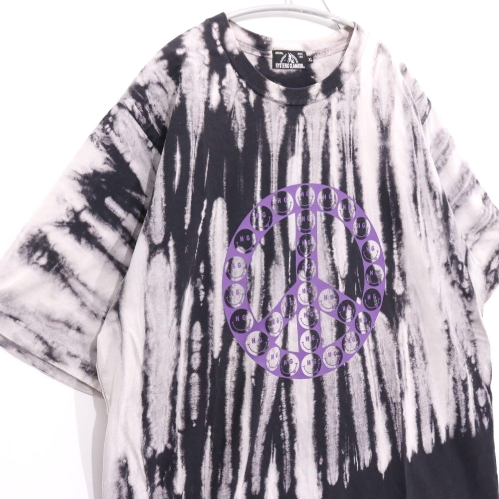 HYSTERIC GLAMOUR 20SS | "HG PEACE MARK" T-Shirt "Tie-Dye" (02201CT31)