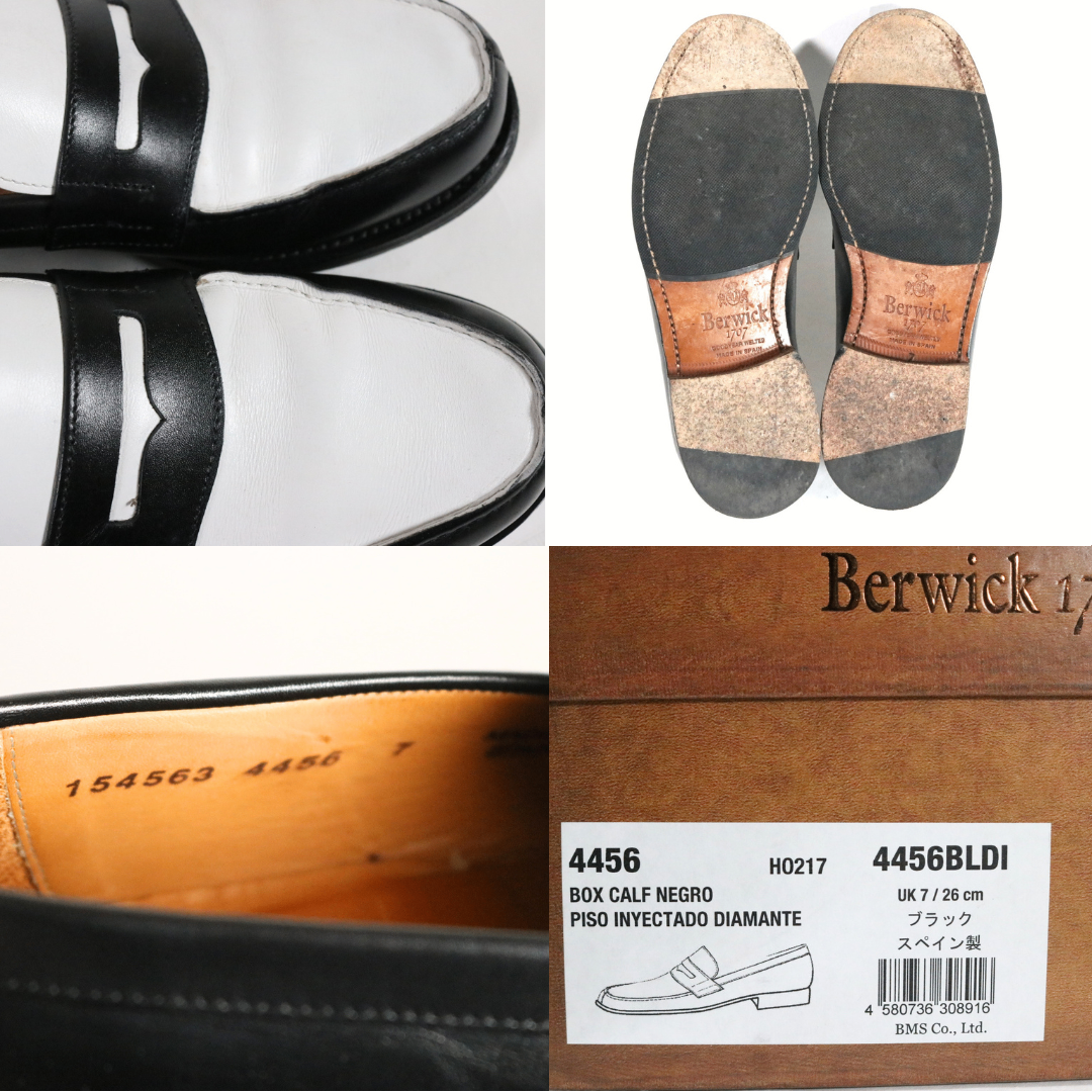 Berwick 1707 | Bicolor Coin Loafer "Black & White" (4456)