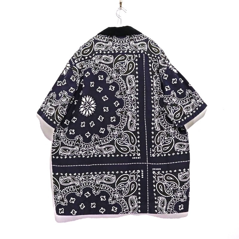 sacai 23SS | Bandana Print Shirt "Navy" (23-03153M)