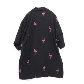 TOWN 25SS | FLAMINGO Open Collar Shirt "Flamingo Pattern" (25SS-SNTN-01)