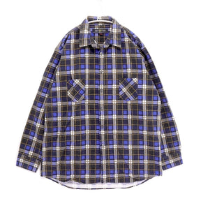 FAT 04FW | Flannel Check Shirt JACK "Blue" (F/04-FW/SH-02)