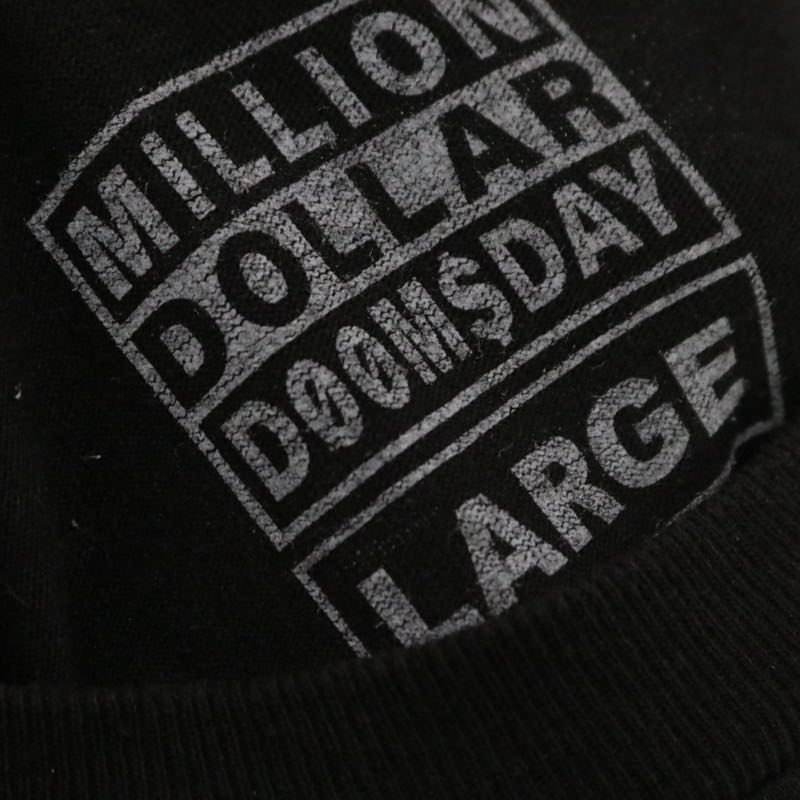 Million Dollar Doomsday | Earth Logo Print T-Shirt "Black"