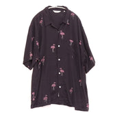 TOWN 25SS | FLAMINGO Open Collar Shirt "Flamingo Pattern" (25SS-SNTN-01)