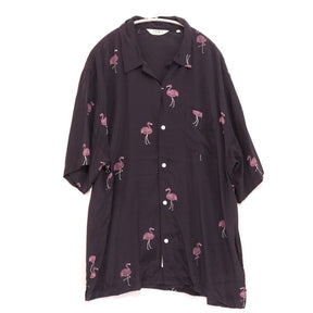 TOWN 25SS | FLAMINGO Open Collar Shirt "Flamingo Pattern" (25SS-SNTN-01)