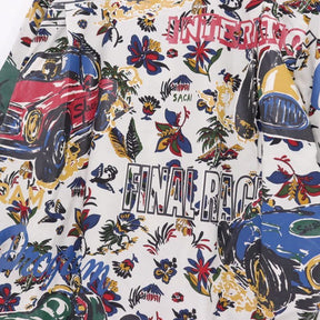 sacai 25ss | Car Race / Tropical Print Shirt "Off White" (25-03651M)