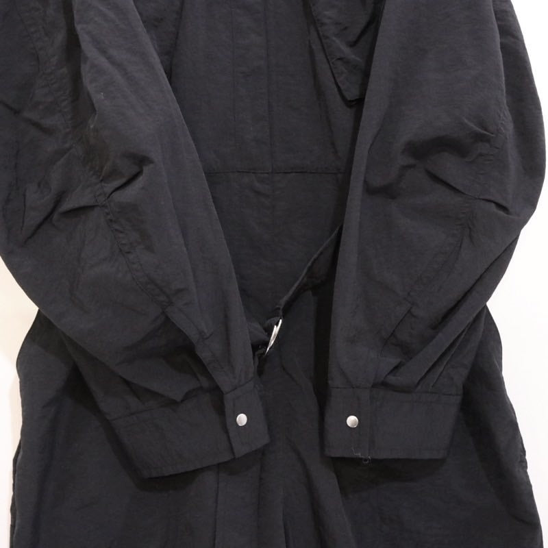ETRE TOKYO 24SS | Belted Nylon Jumpsuit "Black" (1224530112-0)