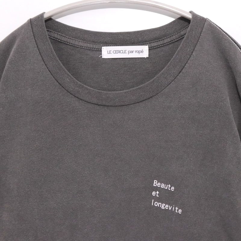 LE CERCLE par ropé | Back Photo Long Sleeve T-Shirt"Black"(LMM14010)