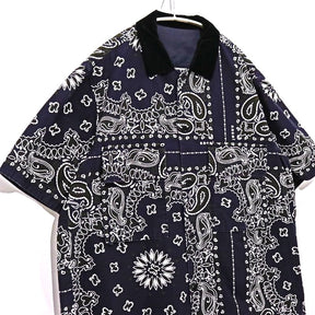sacai 23SS | Bandana Print Shirt "Navy" (23-03153M)
