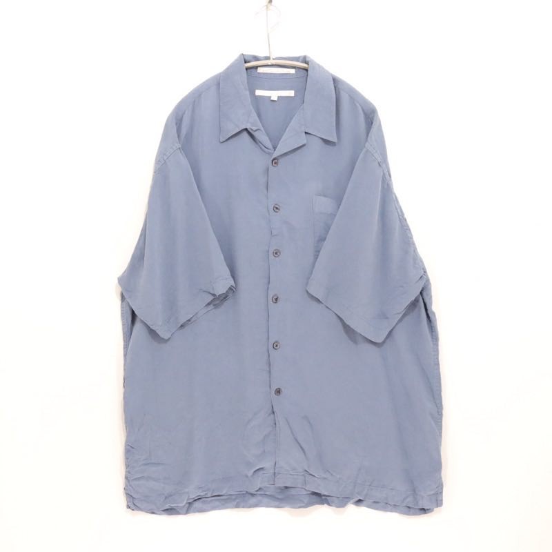 90s PERRY ELLIS | 100% Silk Open Collar Shirt 