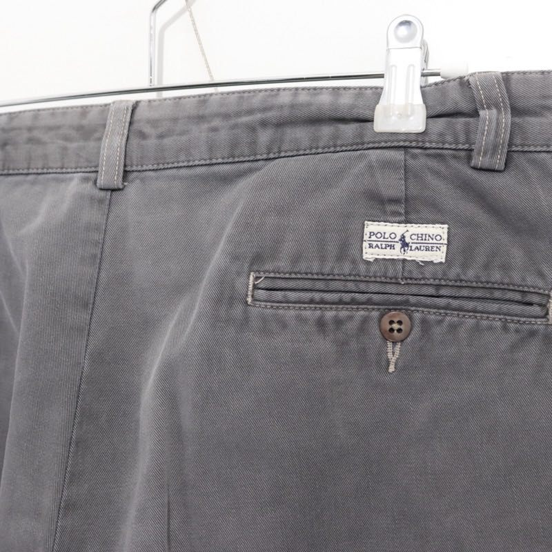 Polo Ralph Lauren 90s | ANDREW PANT 2-Tuck Slacks "Grey"