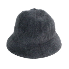 90s 00s KANGOL(カンゴール) アンゴラファー ハット ブルーロゴ