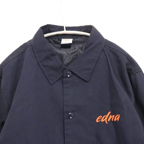 EDNA surfboards | Coach Jacket "Navy / Orange Logo"
