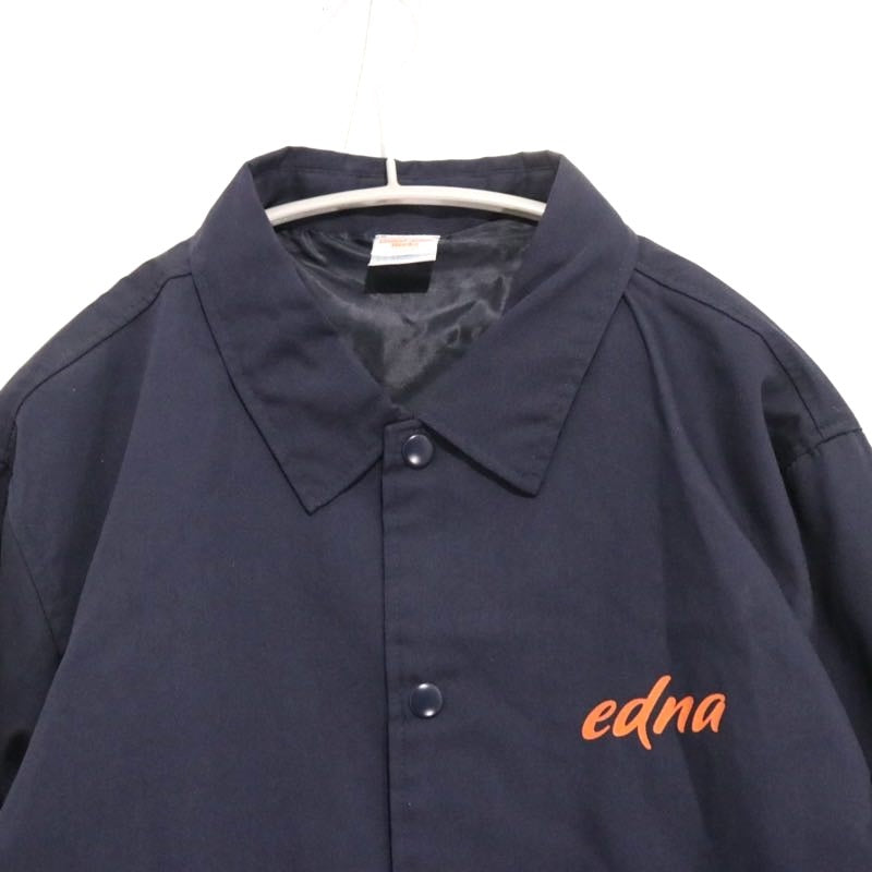 EDNA surfboards | Coach Jacket "Navy / Orange Logo"