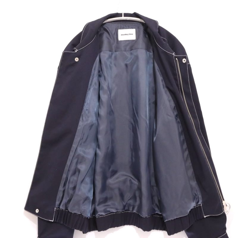 monkey time 20SS | TR Twill Stitch Zip Blouson "Navy" (8325-174-0615)