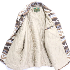 WAGE SCALE | Native Pattern Insulated Wool Jacket "Brown/Multi"