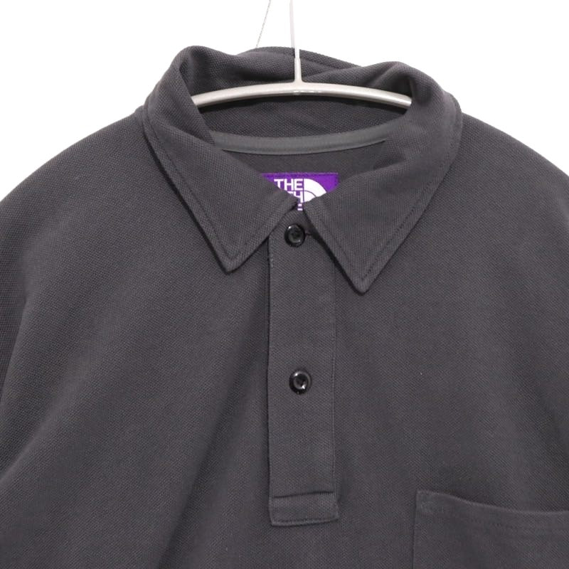 THE NORTH FACE PURPLE LABEL 2025SS | Moss Stitch Field Big Polo "Charcoal" (N25SH091)